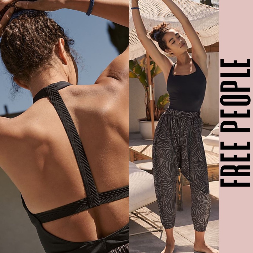 Free People onesie one-piece pull-on jumpsuit harem similar to hot shot